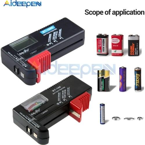 BT-168D Digital Battery Capacity Tester Checkered Charge Indicador de Bateria Electronic Test Equipment Internal Battery Tester