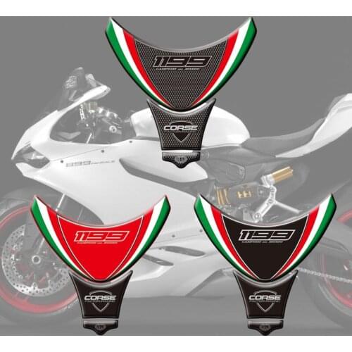 For Ducati Panigale 1199 2012 13 14 15 Motorcycle Tank Sticker Decals 3D Tank Pad Fish Bone Sticker Tank Pad Protection