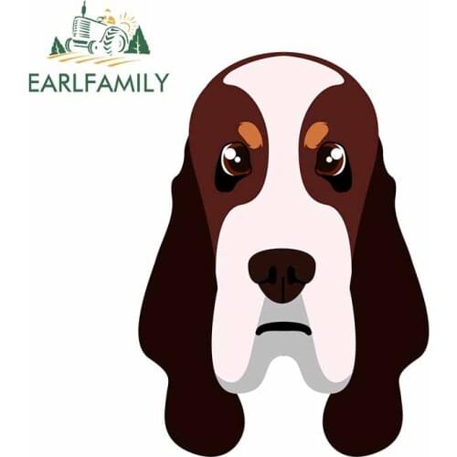 EARLFAMILY 13cm x 9.3cm For Dog Motorcycle Car Bumper Stickers Air Conditioner Decal Windshield Occlusion Scratch Creative Decor