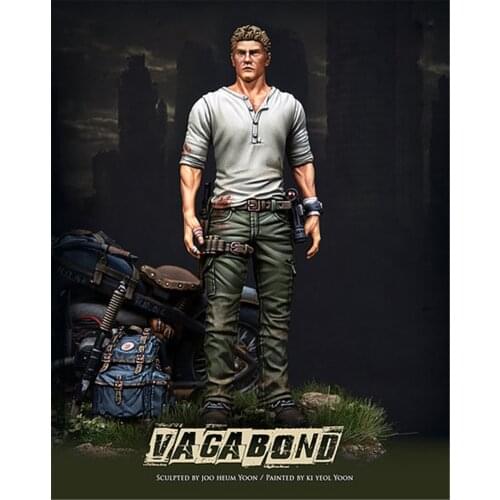 75mm VAGABOND Wanderer Resin Figure 1/24 Scale Model Figure Resin Kit Colorless Self-Assembled Toy