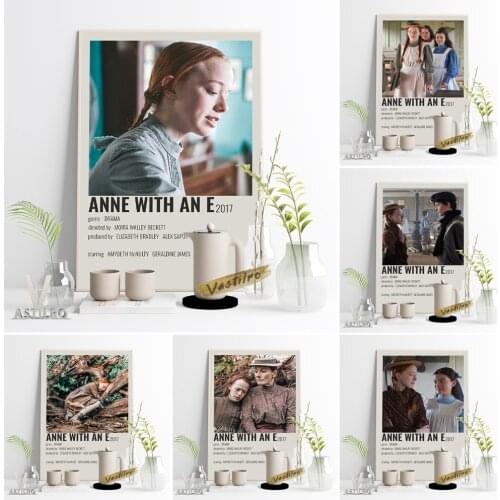 Anne With An E Classic TV Series Show Poster Red Hair Girl Vintage Prints Wall Art Canvas Painting Retro Living Room Home Decor