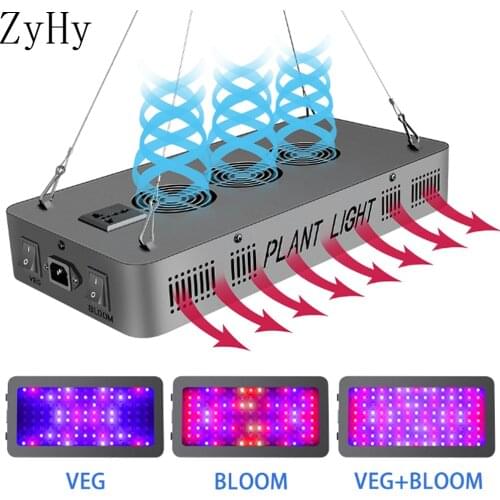 1200W 2000W 3000W Full Spectrum LED Grow light Double Switch Red Blue Plant Growth Lamp For Indoor Seedling flower VEG Tent