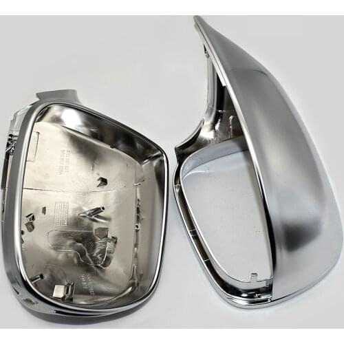 Matte Chrome ABS Rearview Mirror Shell Cover Side View Protection Cap Wing Mirror Cover For Audi Q5 2009-2015 Q7 2009-2017