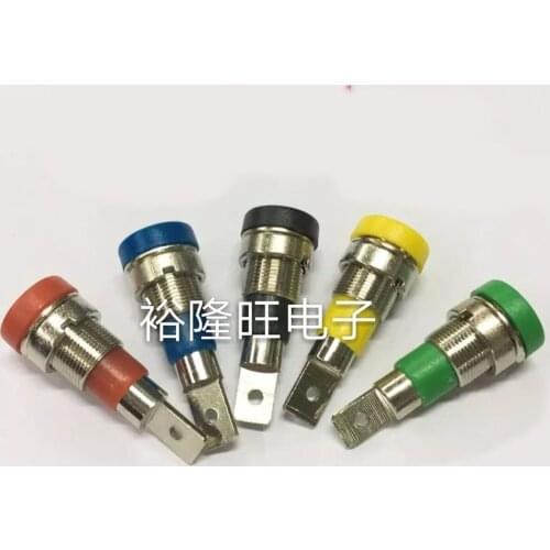 Smonisia 50pcs/lot 2mm Copper Banana Socket High Pressure Speaker Amplifier Instrument Model Terminal Connector