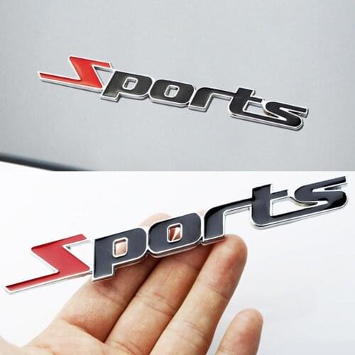Fashion 3D Metal Sport Logo Car Truck Decor Pattern Badge Universal Sticker