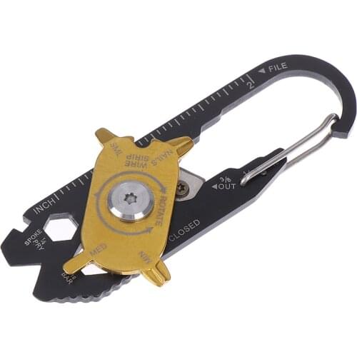 Pro 20-in-1 Wrench Set Multifunctional Mini Universal Key Survival Kit Stainless Steel Camping Survival EDC Tools Travel Kits