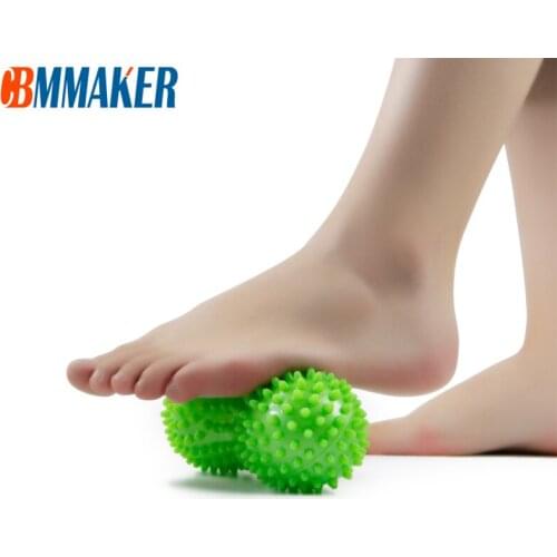 PVC Yoga Supplies with Thorns Workout Massage Hard Peanut Hand Ball Yoga Fitness Ball Inflated Air Bag Peanut Ball Spike Ball