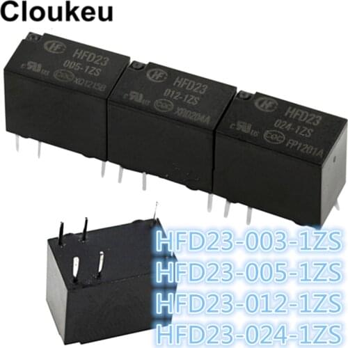 100Pcs Relay DIP6 JRC-23F- HFD23-003-1ZS HFD23-005-1ZS HFD23-012-1ZS HFD23-024-1ZS