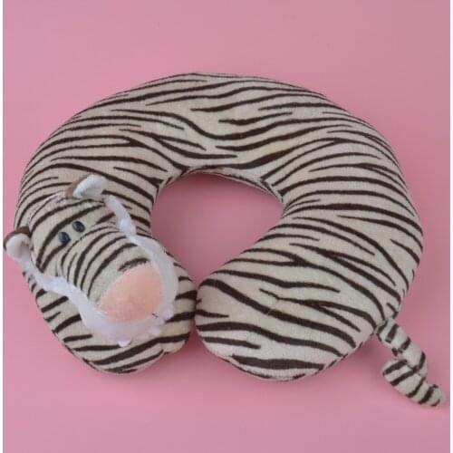 Black Stripe Froest Tiger Plush U Shaped neck travel pillow, Plush Head Cushion Rest Pillow Free Shipping