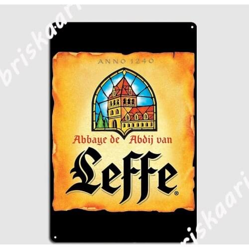 Amazing Leffe Blonde Logo Metal Sign Cinema Kitchen Wall Decor Printing Garage Club Tin sign Poster
