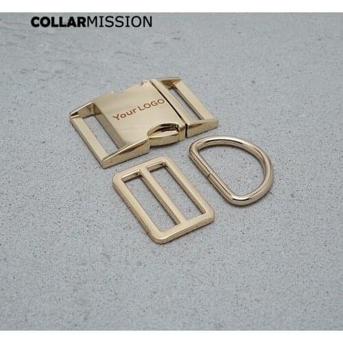 10pcs/lot Engraving(metal buckle+Tri-Glid+D ring) DIY 30mm sewing accessory environmental plated metal buckle alloy 8 colours