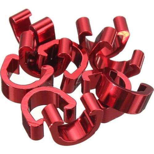 10Pcs MTB Bike Bicycle Cycling Brake Line Housing Guide Cables C-Clips Buckle