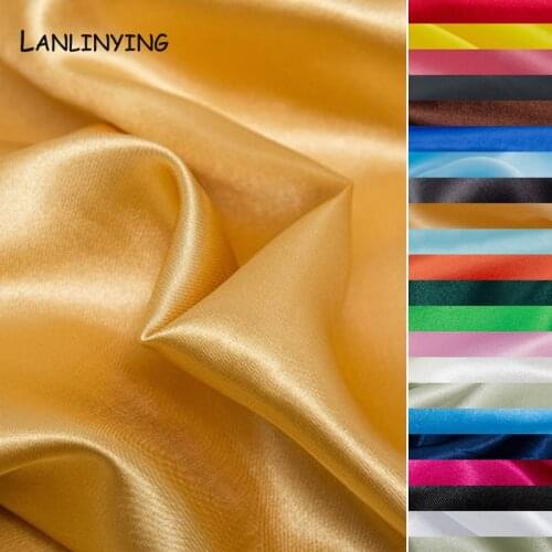 100*150CM Satin Fabric Silk Cloth Handmade DIY For Box Package Home Dress Curtain Wedding Party Decoration Sewing Backdrop P046