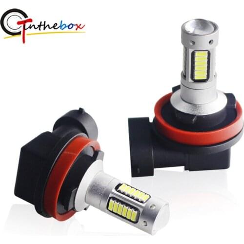 Gtinthebox 2pcs Ultra Blue/White/Amber/Ice Blue/ Hi-Power 6K H8 H11 30-SMD LED Replacement Bulbs Fog Lamp Driving Lights DRL 12V