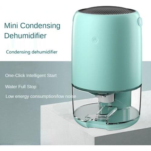 1.1L Household Condensing Dehumidifier Small Mini Dehumidifier Moisture Absorber 270ml/day Air Dryer Air Purifier with Filter