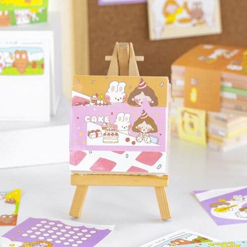 320sheets Kawaii Cartoon Note Paper DIY Decorative Material Memo Pad Lovely Stationery School Supplies 77X77mm