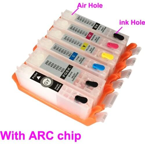 6 colors BCI-350 BCI-351 ink cartridges for Canon PIXMA MX923/723 PIXUS IP7530/8730 MG5430/7530/7130/6730/5630 with ARC chips