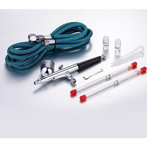 Gravity Dual-action Mini Airbrush Paint Nail Spray Gun Makeup Paint Set Face Tattoo Art DIY Tool 0.2mm/0.3mm/0.5mm