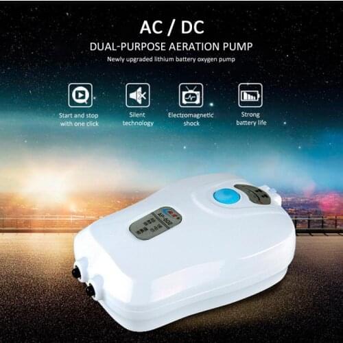 Aquarium Air Pump Mini Compressor Single Double Outlet Oxygen Pumps For Aquariums Accessories Aquatic Fish Tank Pet Cocina Home
