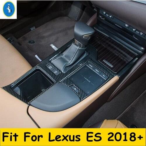 Yimaautotrims Auto Accessory Stalls Gear Shift Gearshift Storage Box Panel Cover Trim ABS Fit For Lexus ES 2018 2019 2020 2021