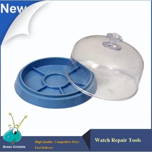 Hot Sale Plastic Watches Parts Tray With Dust Cover,Watchmaker Watch Repair Tools Cover for Watches Parts Protector