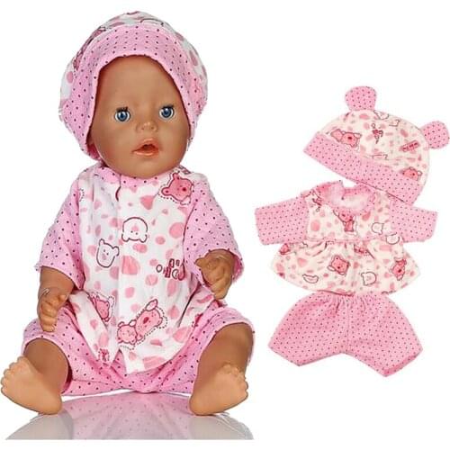 Clothes sets for 18 inch 16 inch 45cm girl doll shirt pants hat for Alexander doll dress up baby girl gift toy