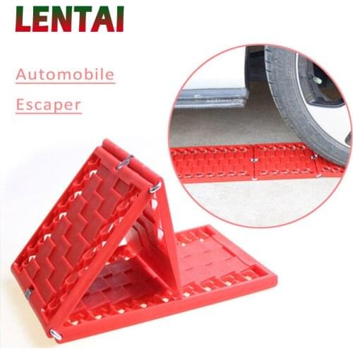 LENTAI For Honda civic 2006-2011 2017 Ford focus 2 3 mk2 fiesta ranger Abarth Saab 1SET Car Tires Grip Track Mats Foldable Plate