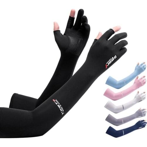Cool Men Women Arm Sleeve Gloves Running Cycling Sleeves Fishing Bike Sport Protective Arm Warmers UV Protection Cover Dropship
