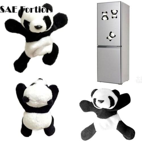 Magnet Refrigerator Sticker Soft Plush Panda Fridge Festival Gifts Tourism Souvenir