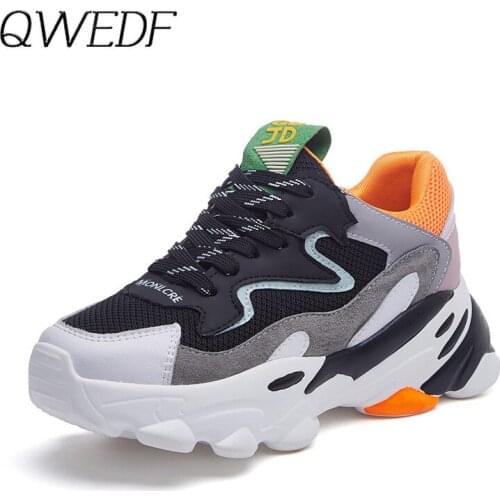 Fashion Sneakers Women Shoes New Women Vulcanize Shoes Platform Shoes Women Flats Female Chunky Sneakers Walking Shoes Z4-87