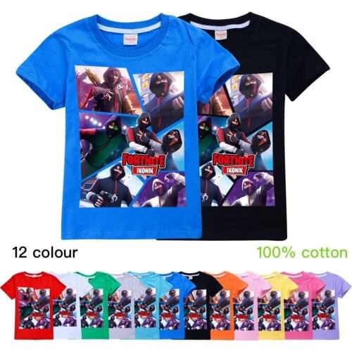 Cartoon T Shirt for Boys Tshirt Summer Childrens Clothing Kids Clothes Fortnite Graphic T Shirt High Quality Tops Birthday Gift