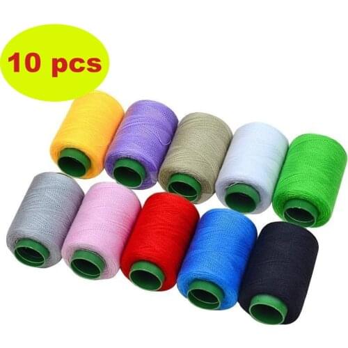 10 Pcs Sewing Thread Polyester Thread Set Strong And Durable Sewing Threads For Hand Machines