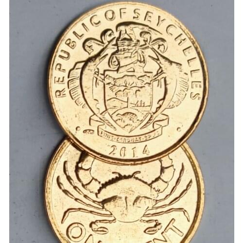 16MM Crab Seychelles ,100% Real Genuine Commemorative Coin,Original Collection
