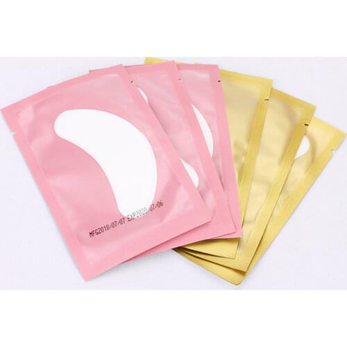 Yelix 10 Pairs Under Eye Patches Eyelash Pad Gel Patch Grafting Eyelashes For Eyelash Extension Paper Sticker Wraps Makeup Tools