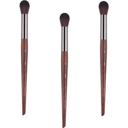 Retro Oval Highlighter # 140 Wavy Nose with Wooden Handle Highlighting Brush Theatre Makeup Shadow Concealer