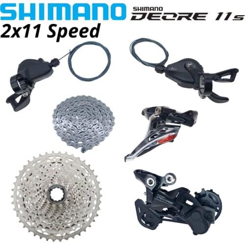 SHIMANO DEORE M4120 M5100 11s Group 2x11s SL-M5100 SHIFT LEVER 2x11v RD-M4120 RD-M5120 FD-M5100-M HG601 CS-M5100-42T set 22S