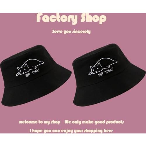 Bob Summer Hats For Women Double Sided Embroidery Bucket Hat Fishing Outdoor Cap Men Sunscreen Hats Fisherman Chapeau Femme