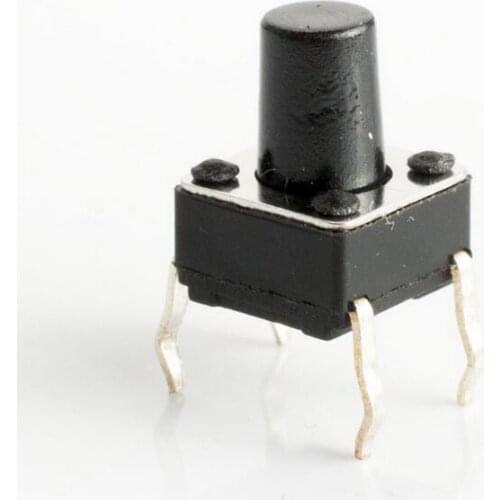 Free Shipping 50pcs/lot 6x6x8MM 4PIN G93 Tactile Tact Push Button Micro Switch Direct Self-Reset DIP Top Copper