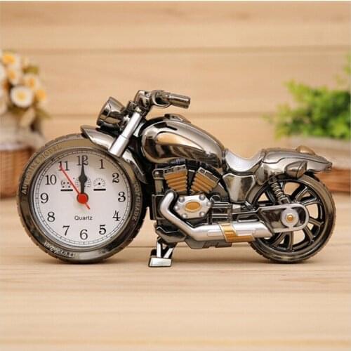 Motorcycle Model Decoration Timing Alarm Clock Creative Student Personality Antair Nightstand Bedroom Retro Nostalgic Motorcycle