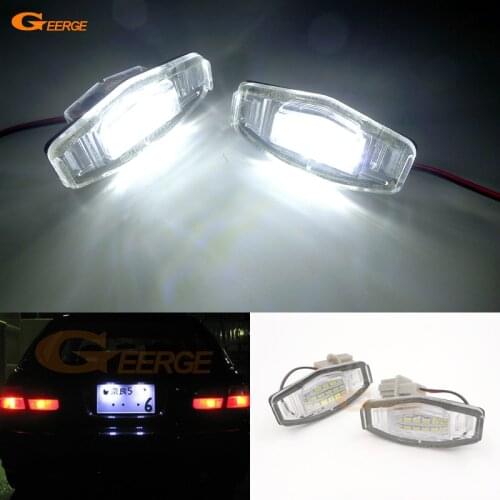 For Honda City MK4 2003-2009 Excellent Ultra bright Smd Led License plate lamp light No OBC error car Accessories