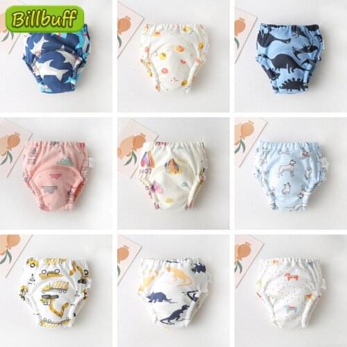 8 Layer Waterproof Reusable Cotton Baby Training Pants Infant Shorts Underwear Cloths Baby Diaper Nappies Panties Nappy Changin