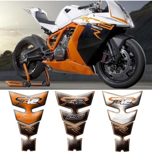 Motorcycle High-quality 3D Fuel Tank Pad Protective Stickers Decals For KTM 1190 RC8R RC8 V2 Tank Stickers