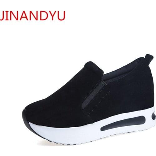 Platform Sneakers Femme Chunky Slip on Wedges Shoes for Women Sneakers Platform Casual Fashion Trainers Sport Shoes Women Loafer