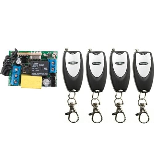 220 v 1 ch RF wireless remote control switch 1 receiver+4 transmitter self-lock mode
