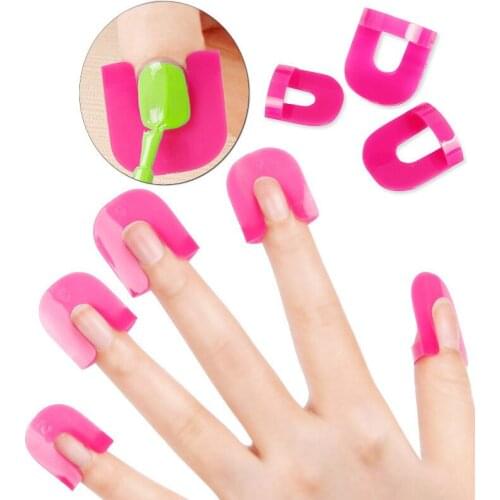 26Pcs Pink Nail Gel Accessories Model Clip Nail Edge Polish Glue Overflow Preven Tool Portable DIY Nail Art Manicure Set
