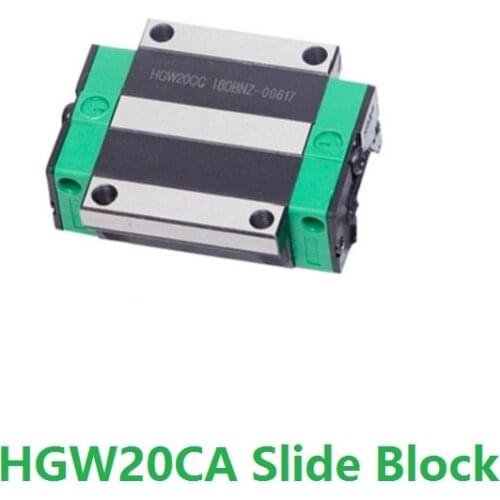 4pcs HGW20CA ( HGW20CC ) Slide Block Flange Carriage Match Use HGR20 20mm Linear Rail Guide CNC DIY Parts