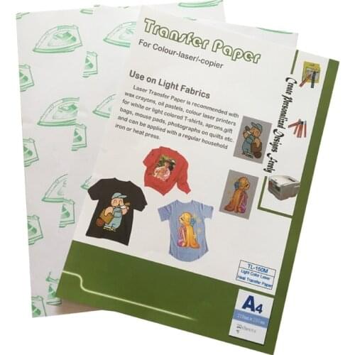 A4 Hollow Out Light Color Cotton Textile Hot Stamping Paper Heat Transfer Laser Paper Heat Transfer Machine Heat Transfer Paper