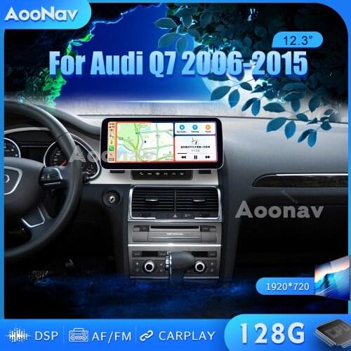128GB 2 Din Android car radio For Audi Q7 2006-2015 multimedia player auto audio Head Unit GPS navigation stereo receiver