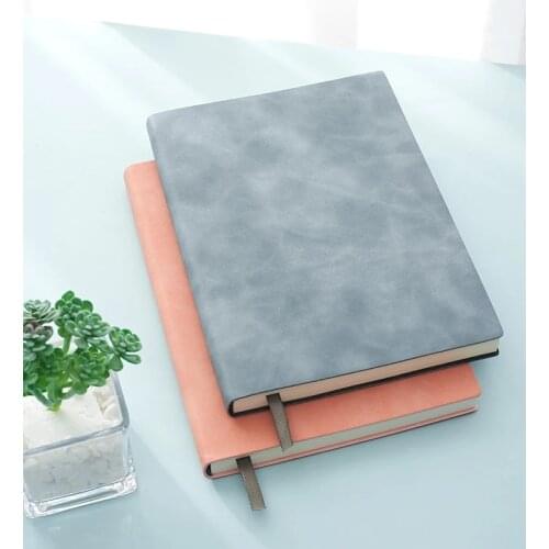 A5 Thickened Grid Grid Book Hand-painted Notebook Simple Soft Leather Hand Ledger Student Reading Drawing Style Diary Notepad