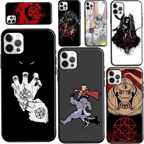 Fullmetal Alchemist Case For iPhone 12 Pro Max mini 6S 7 8 Plus SE 2020 Case For iPhone 11 Pro Max XS X XR